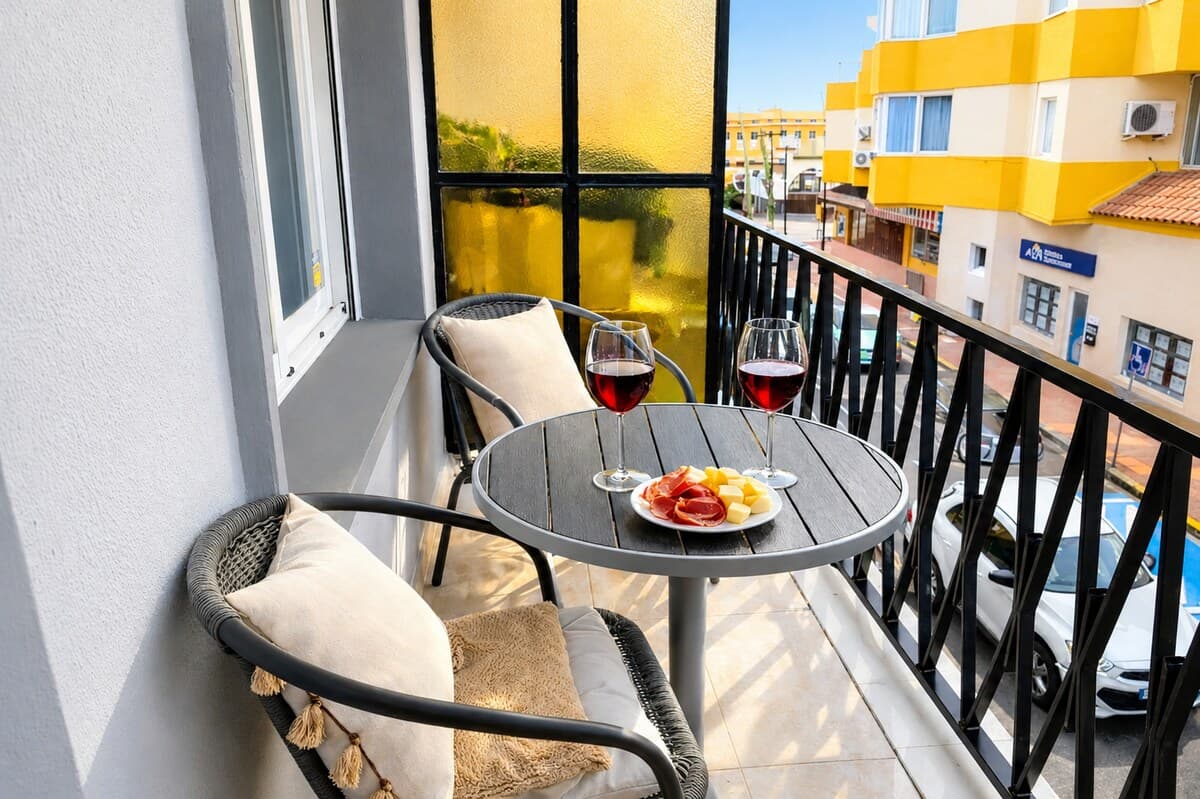 Evening on the private terrace overlooking Calpe